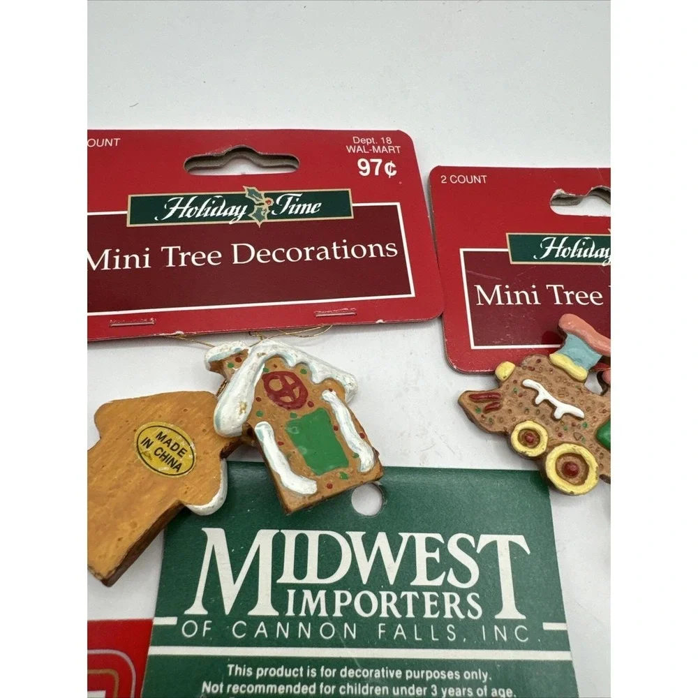 Vintage New Old Stock Mini Tree Christmas Decoration Ornaments‎ Topper Skirt